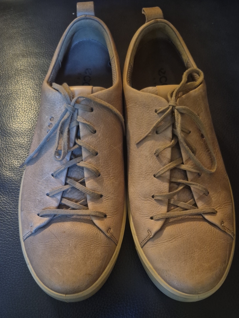 Ecco Men's Leather Sneakers - Tan